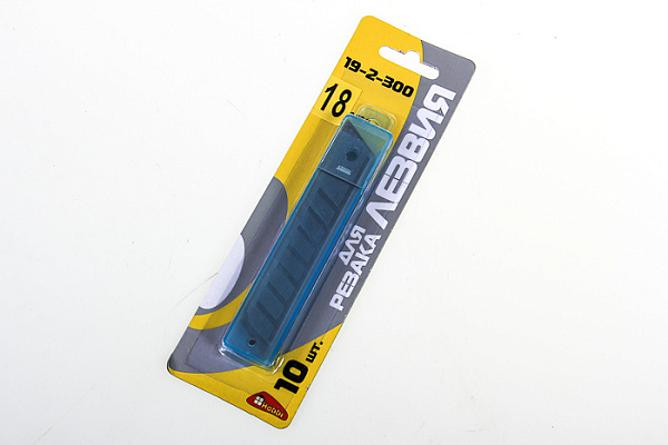 Лезвия запасные для пистолетного ножа 18х100 мм, 10 шт (19-2-300)