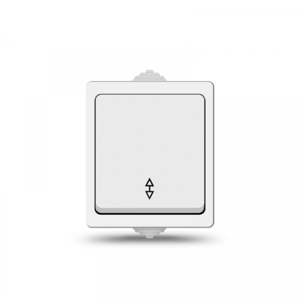 Выключатель 1-кл проходной UNIVersal Аллегро Белый IP54 5563484