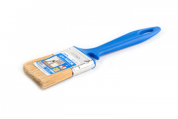 Кисть плоская 70мм х 12мм искусств. щетина пласт. ручка АКОР "Лаки"  арт. 171 12 070