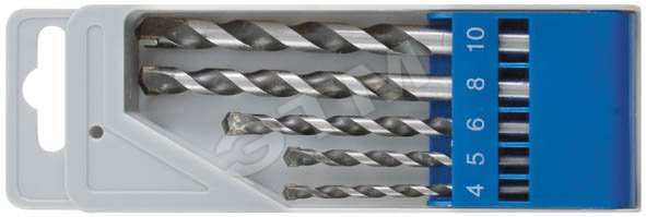 Набор сверл по бетону 5шт (4-5-6-8-10) Hаgwert 506100