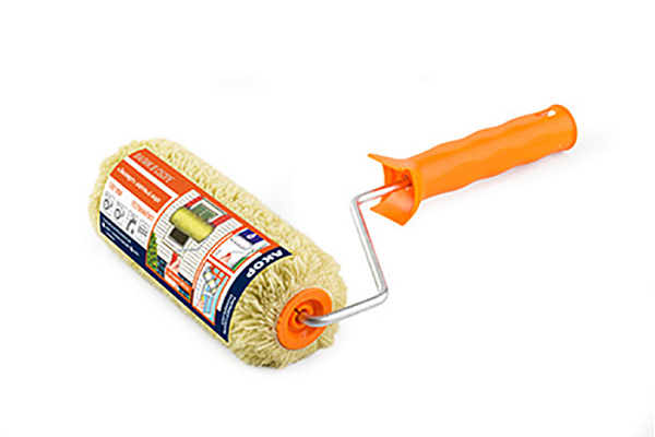 Валик полиакрил 240мм, бюгель 6мм, ворс 18мм желтый АКОР ЭКСПЕРТ