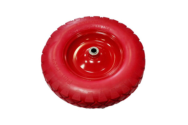 Колесо бескамерное d20 PU 4.80/4.00 х 80 для строительных тачек 