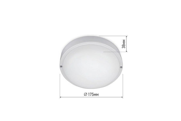 Светильник светодиодный Ин Хом (IN HOME) 2565-круг 25Вт СПП ОАД 6500К 2250Лм с опт.-акус.дат.311