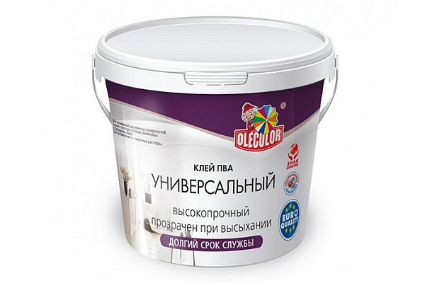 Клей ПВА 0,75кг универсальный Харди Проф (HARDY PROF) ОЛЕКОЛОР (OLECOLOR)