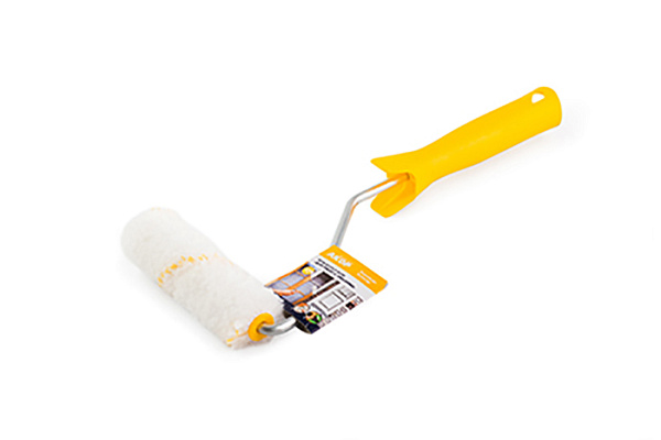 Валик мини полиамид 150мм ворс 12мм ручка 30см для работ с ЭМАЛЯМИ АКОР 502 30 150