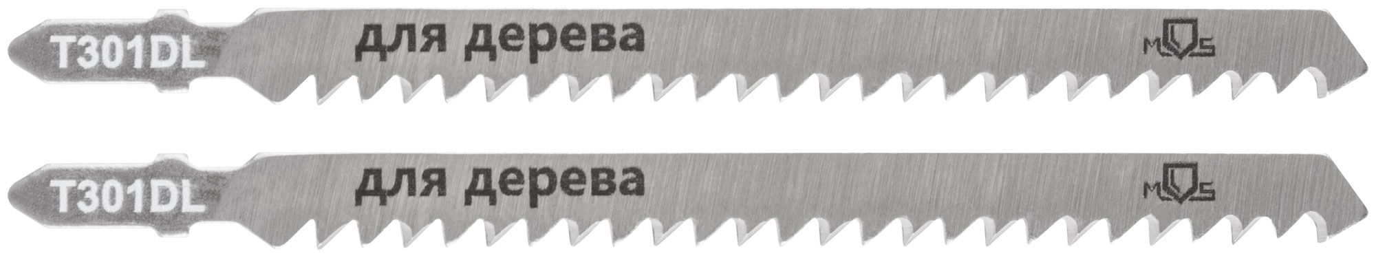 Полотна для эл/лобзика по дереву (2шт) Bim, 100х74х4мм разведенные, шлиф. зубья (T144DF) 40945
