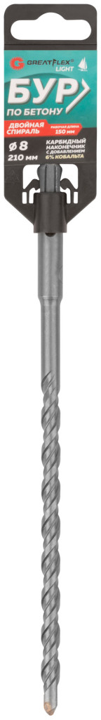 Бур SDS Plus 8х210х150 по бетону GreatFlex Light 56-8210
