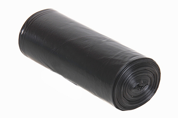 Пакеты (мешки) для мусора ПВД 240л 70мкм черные в рулоне 10шт/8 (РМ2410S)