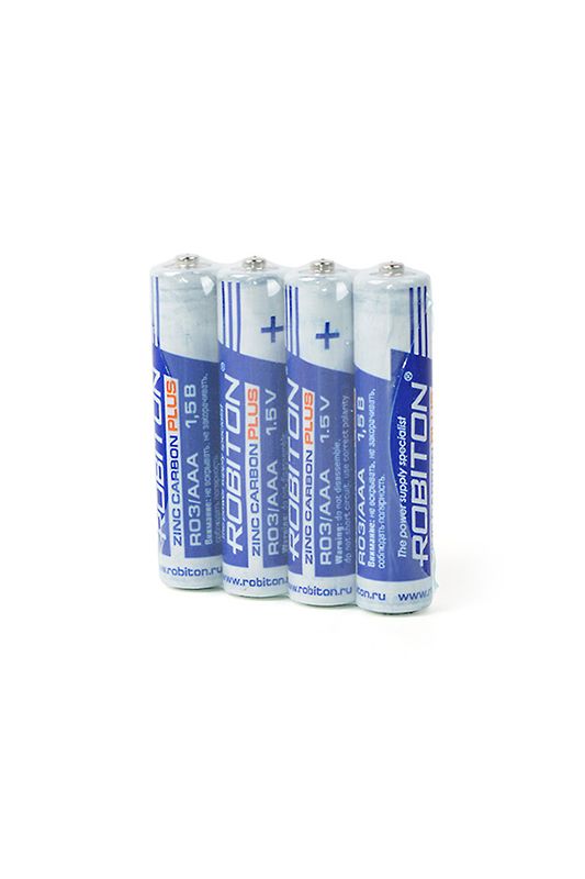 Батарейка ROBITON Plus ААА R03 SR4 (мизинчиковые) 123-789